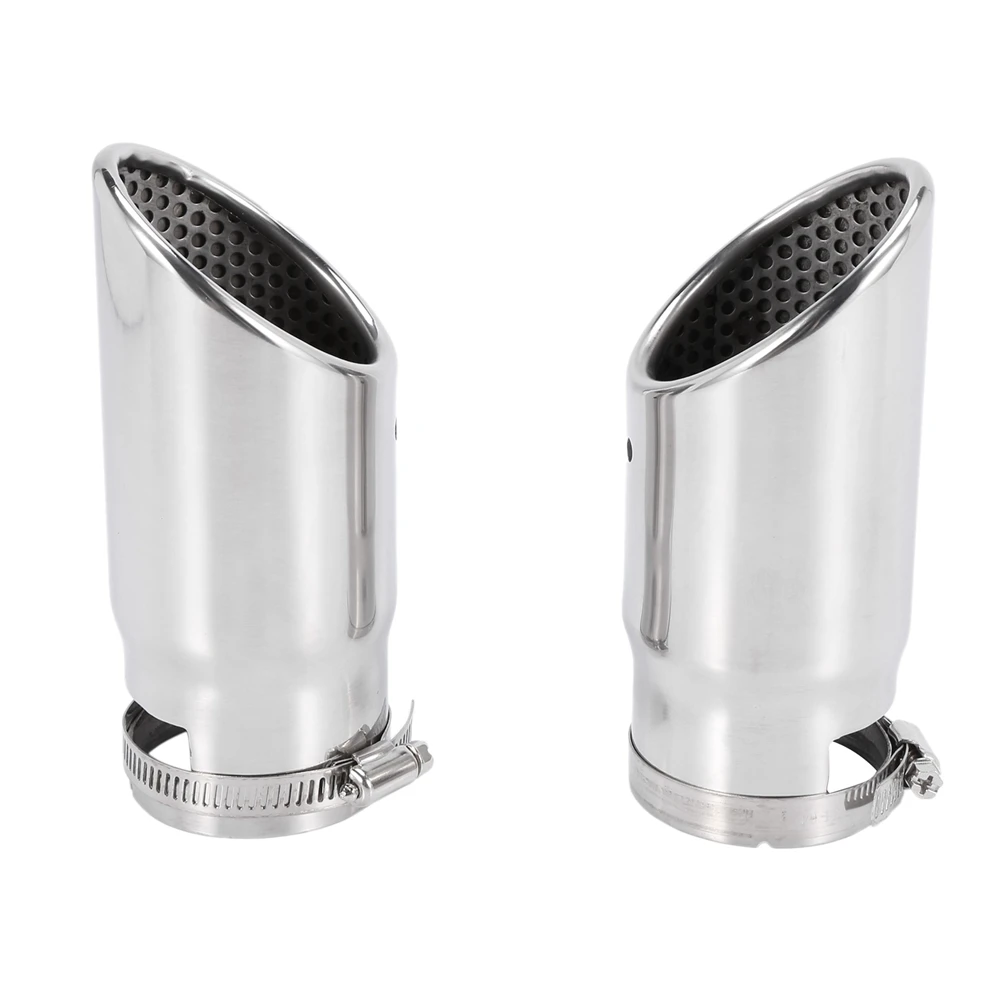 

4Pcs For Mercedes Benz C180 Car Exhaust Muffler Tip Stainless Steel Pipe Chrome Modified-AT20