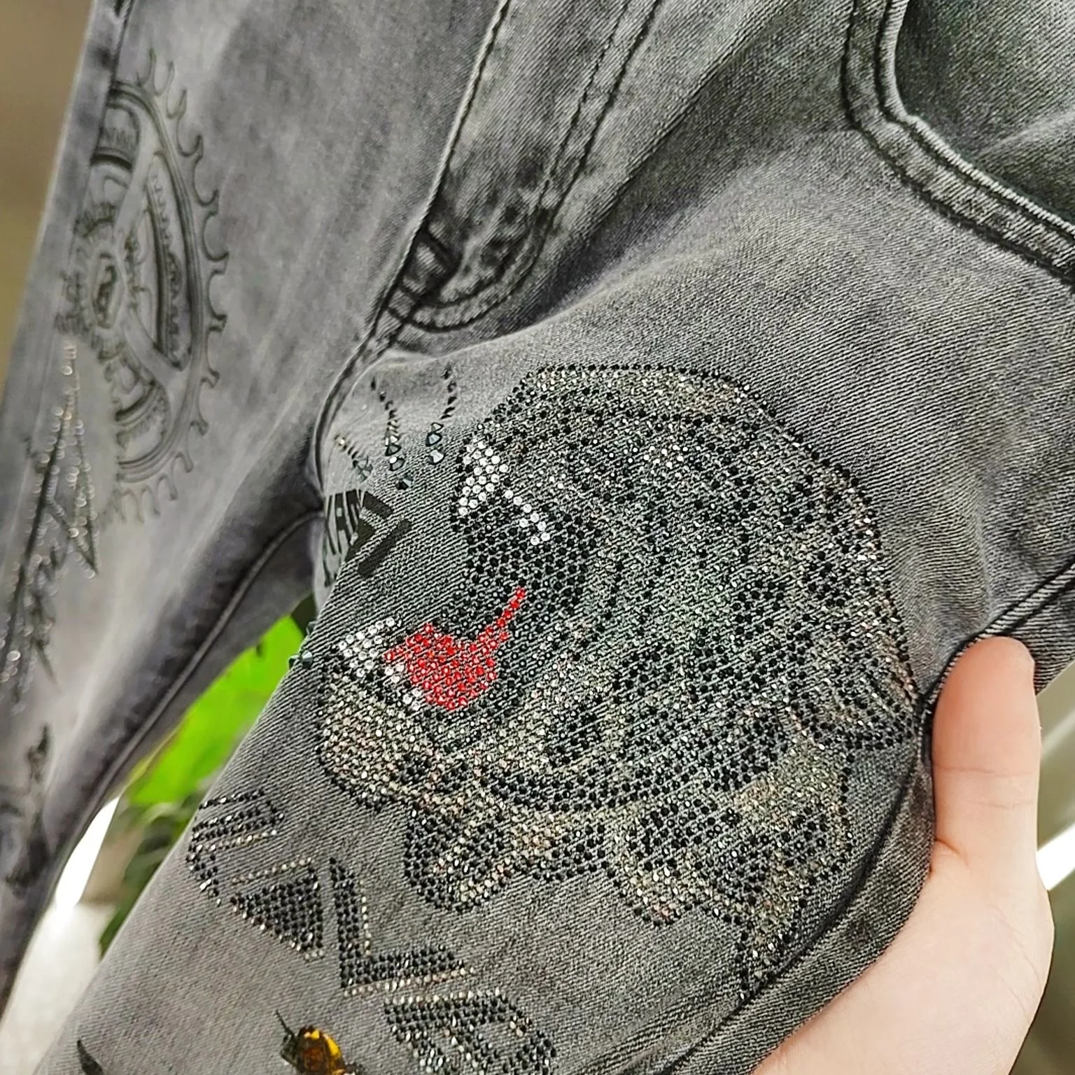 Jean haut de gamme pour hommes, imprimé décontracté, élastique, Slim Fit, pantalon de loisirs, tendance pour jeunes, Denim extensible en coton, nouvelle collection automne