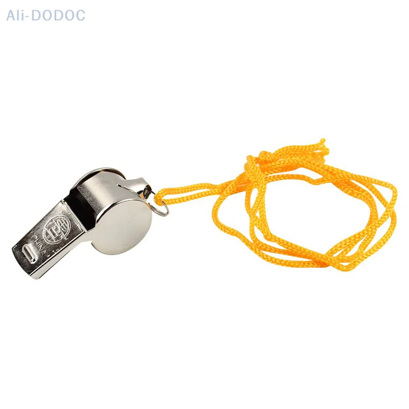 

Metal Whistle Referee Sports Rugby Stainless Steel Whistle Soccer Basketball Party Training School Cheerleading