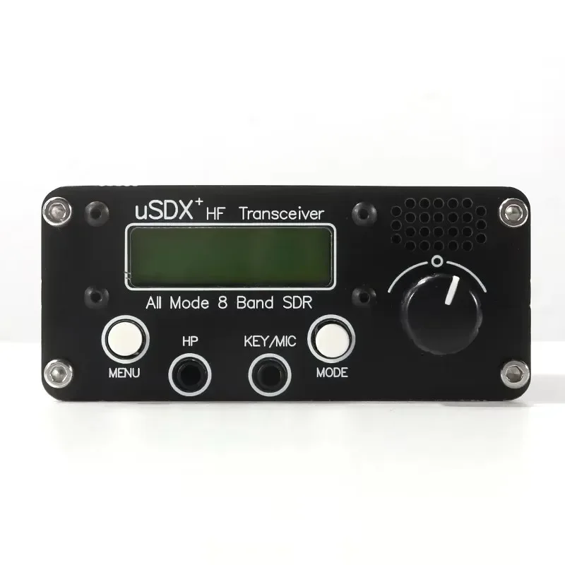 

USDR USDX+Plus V2 8-Band SDR Transceiver HF SSB QRP LCD With Display Speaker Microphone HF Transceiver With EU Plug Durable