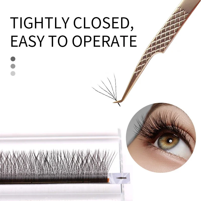 Professional Fake Lash Eyelashes Extension Tweezers Mega volume Mink Make Fans Boot isolation Nail Art Clip Beauty make up Tools