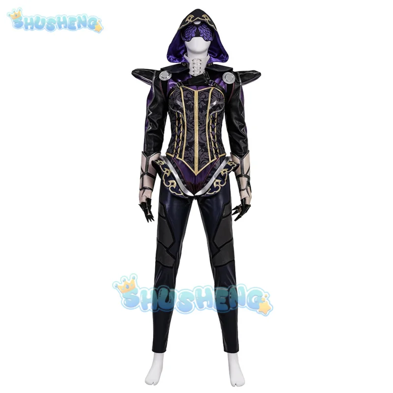 الرماد قوس فخ تأثيري حلي قمة موحدة هالوين كرنفال حفلة عيد الميلاد لعب دور الملابس الملابس للنساء Shusheng