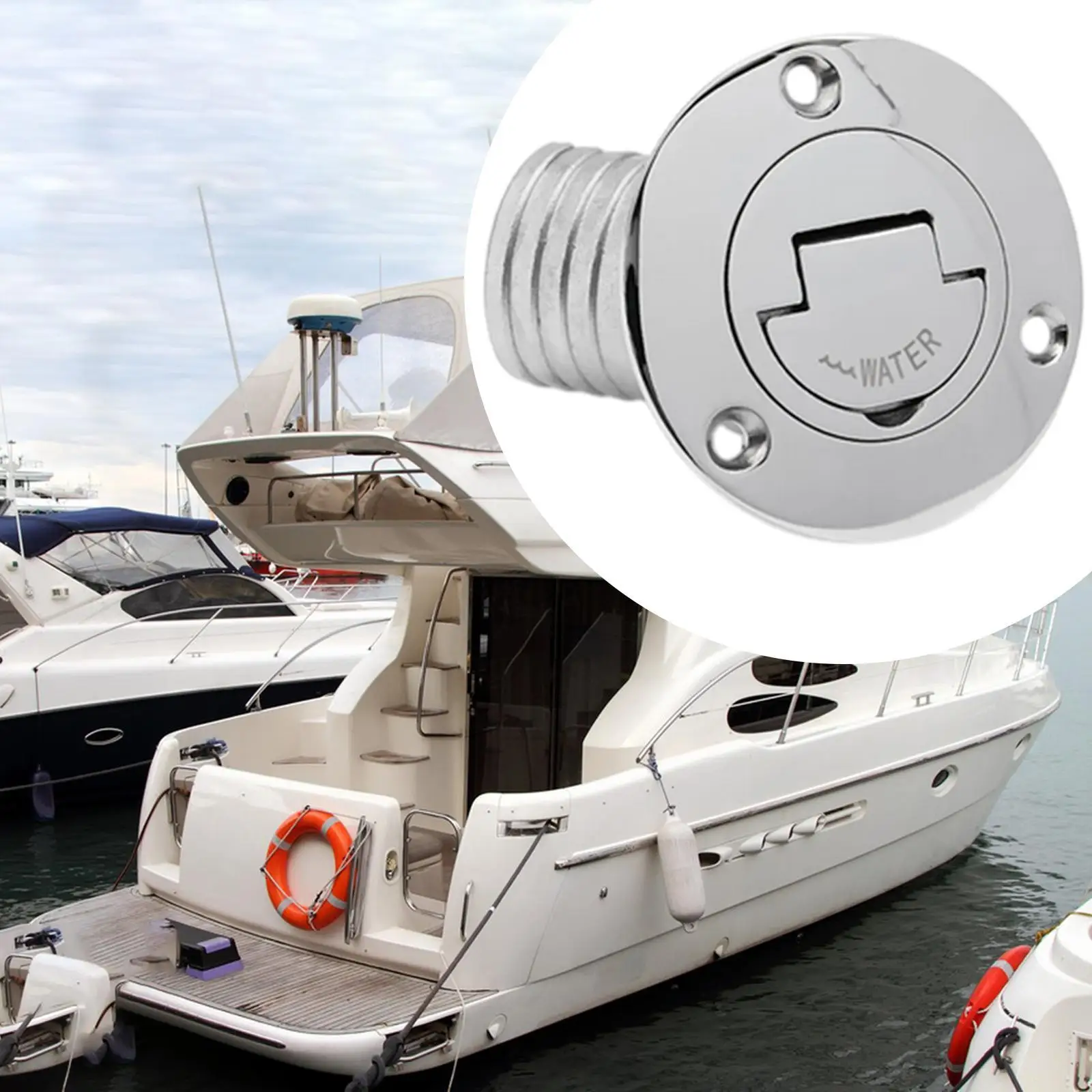 

Generic Boat Deck Water Filling Cap for 50mm for Yacht Tractors Rvs