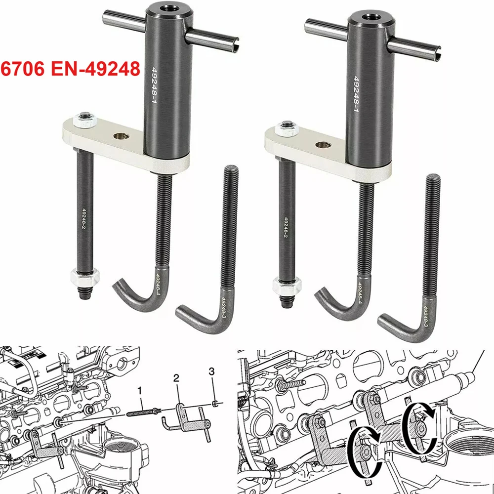 

6706 EN-49248 Инструмент для снятия топливной рейки форсунок для Buick LaCrosse GL8 2.0 2.8 3.0 3.2 3.6