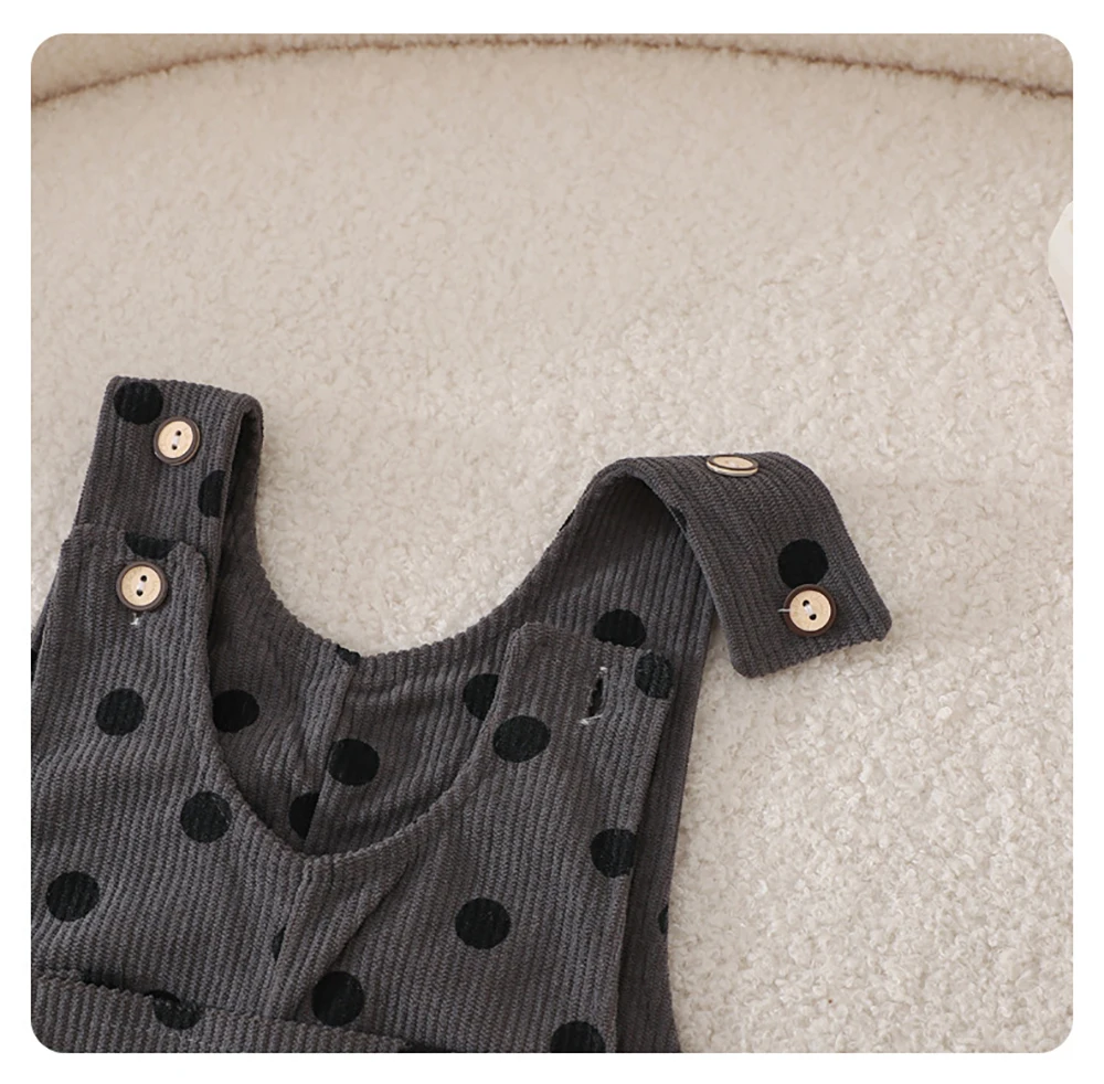 Herbst-Babyhosen 0M-3T, Overall aus Cord, 4 Farben, Jungenhosen, lockere Passform, Blumenmuster, Baby-Jungenhosen – Detail 3