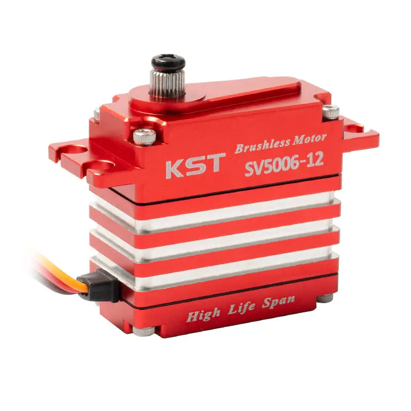 

KST SV5006-12, 55 кг.см 0,063 секунд 60 SHV, 4-полюсный бесщеточный цифровой стандартный сервопривод, используемый для гонок на автомобиле с дистанционным управлением, роботов