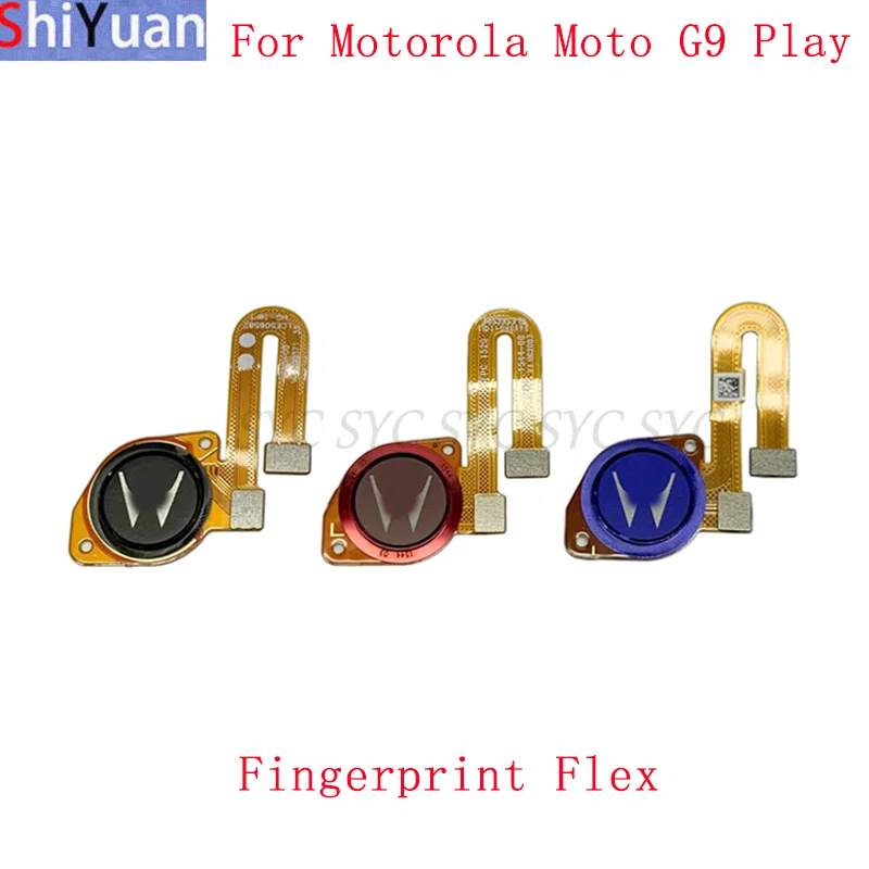 

Fingerprint Sensor Button Flex Cable Ribbon For Motorola Moto G9 Play Touch Sensor Flex Replacement Parts