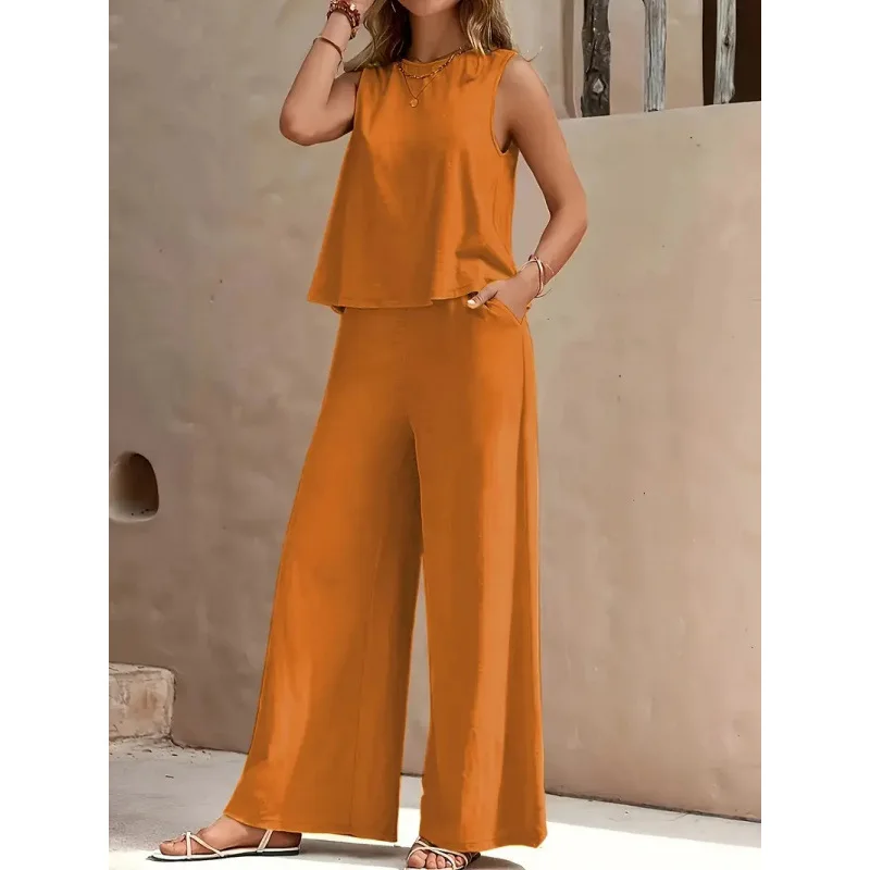 Tineke - Comfortabele set met wijde pijpen