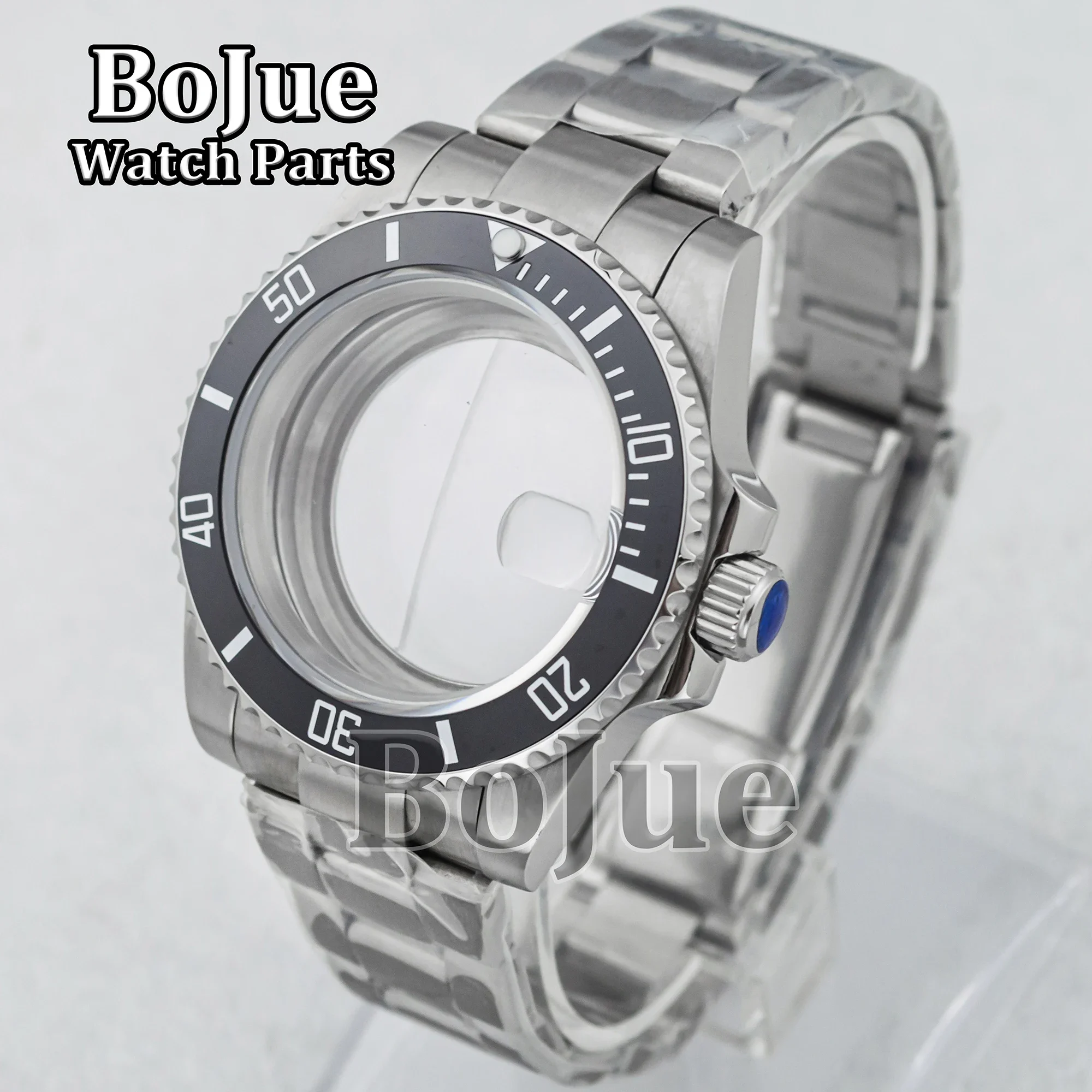 40mm NH35 Case Voor Seiko NH34 NH35 NH36 28.5mm Wijzerplaat Beweging SUB Submariner Mannen Oyster Band Armband keramische Bezel Accessoires