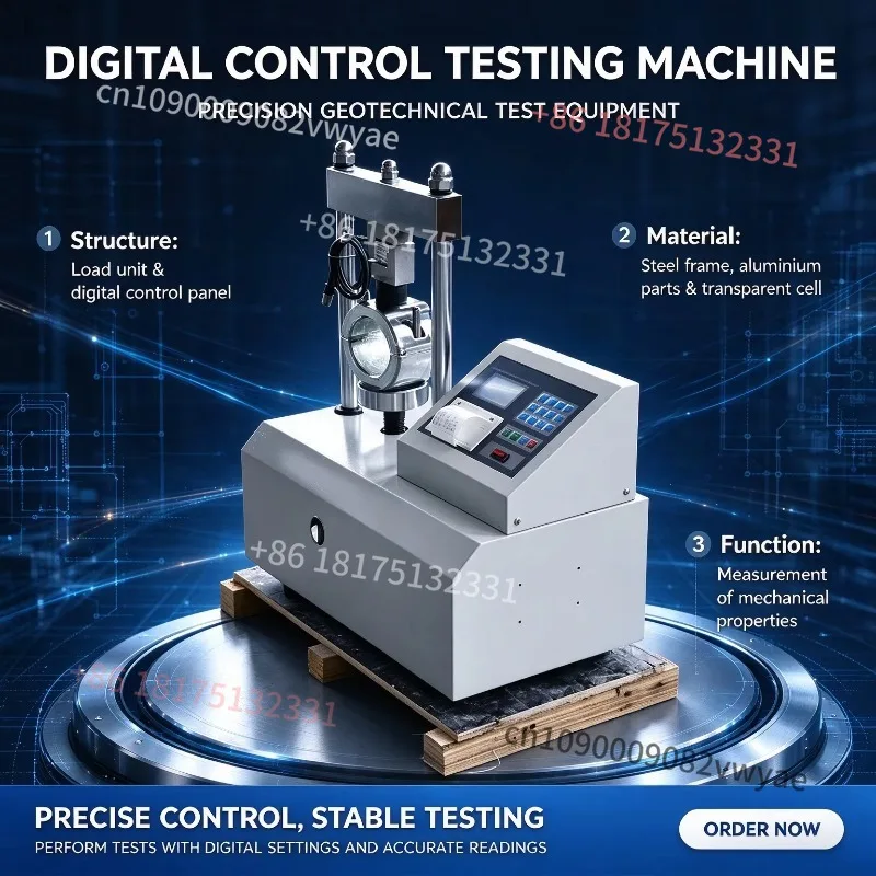 Digital Automatic Marshall Stability Tester for Measurement of Asphalt Mixture Stability and Flow Values