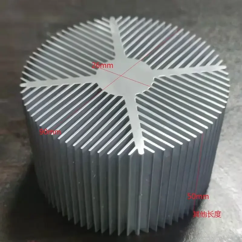 90x26mm LED Heatsink Aluminum Base Radiator High Power LED UFO Round PCB Radiator LED Lamp DIY customize