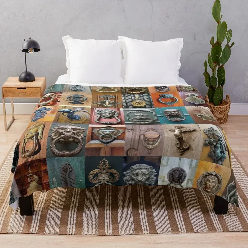 

Door Knockers Throw Blanket Polar Bed Fashionable Decoratives Decorative Beds Blankets
