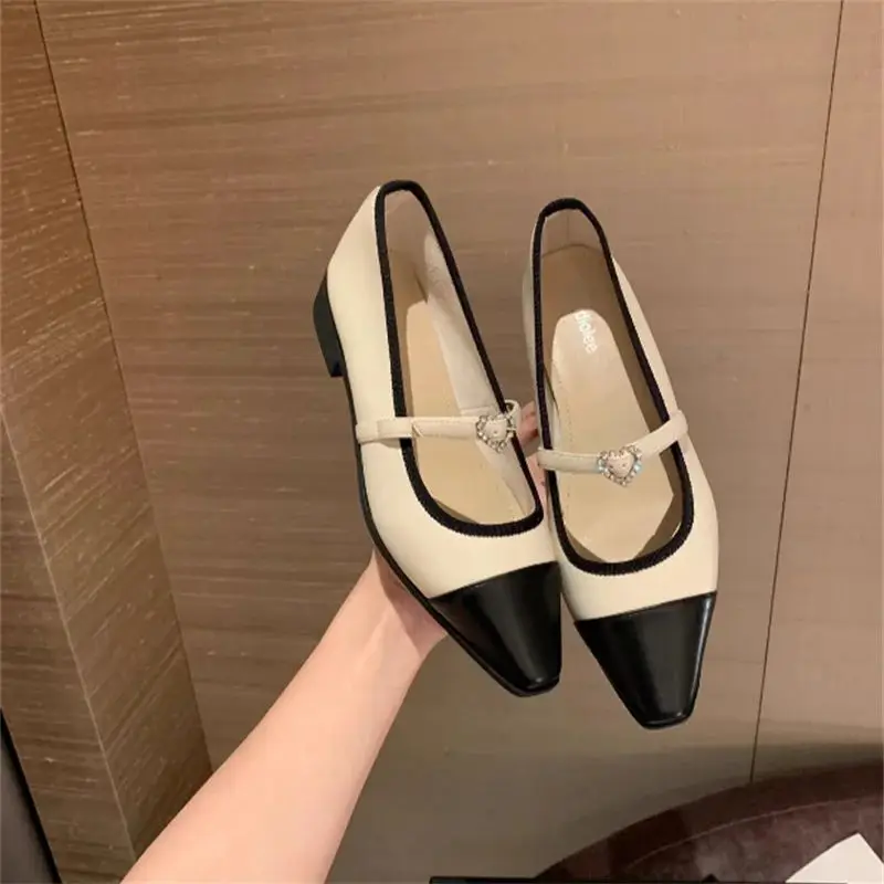 

Spring Love One line Buckle Colored Small Fragrance Versatile Mary Jane Shoes Women's French Style Flat Sole Single Shoes