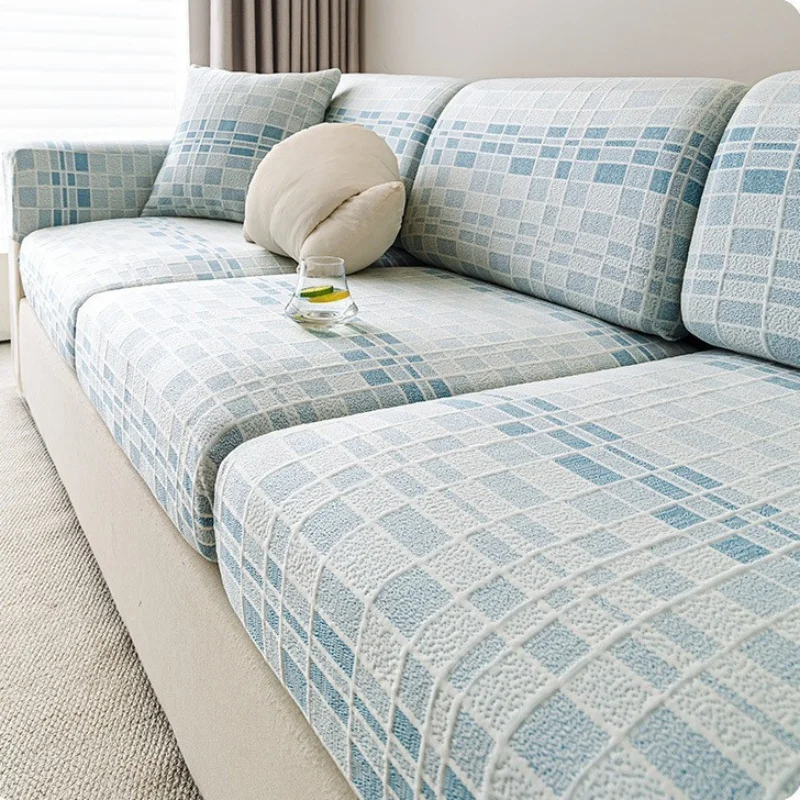 الصيف بارد الجليد غطاء أريكة من الحرير مرونة العالمي المضادة للقطط خدش الأريكة وسادة تغطي عدم الانزلاق L-شكل الغلاف حامي
