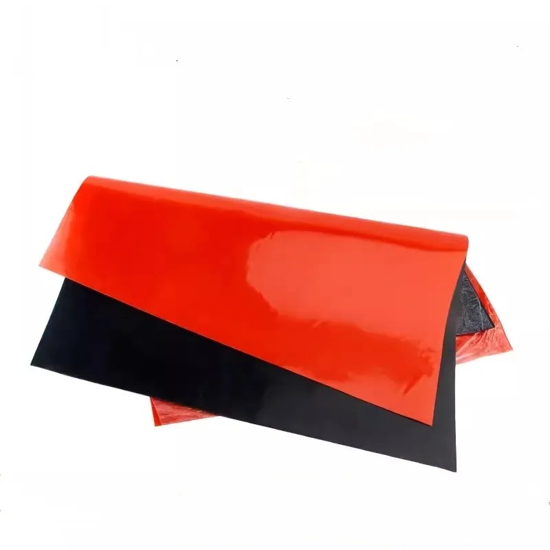 1.5mm/2mm/3mm Red/Black Silicone Rubber Sheet 500X500mm Black Silicone Sheet, Rubber Matt, Silicone Sheeting for Heat Resistance