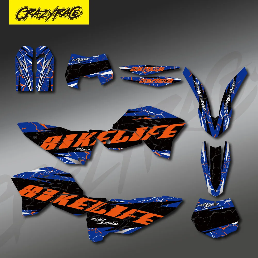 Мотоциклетные графические наклейки, наклейки, фон для KTM SX SXF 2007 2008 2009 2010 EXC EXCF 125 250 300 450 2008 2009 2010 2011