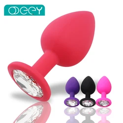 S / M / L 100% tapón anal de silicona tapones anales tapón sexual Unisex 3 juguetes adultos de diferentes tamaños para hombres / mujeres entrenador anal para parejas SM