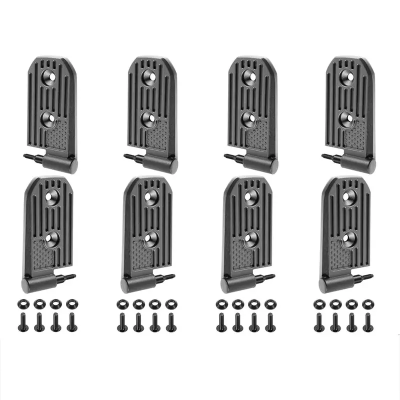 AB61-Aluminum Alloy Door Hinge Kit For Jeep Wrangler JL JLU Sport Sahara Freedom Rubicon Unlimited Gladiator JT 2018- 2024