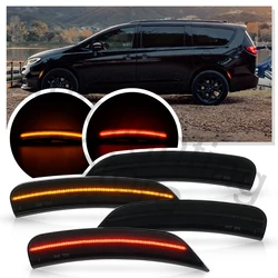 4PCS LED Front＆rear Side Marker Light For Chrysler Voyager 20 21 Chrysler Pacifica Fender Blinker Signal Light Side marker Lamps