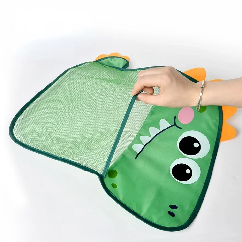 Baby Bath Toys Cute Duck Dinosaur Mesh Net Storage Bag Strong Suction Cups Bath Game Bag Bathroom Organizer Water Toys for Kids