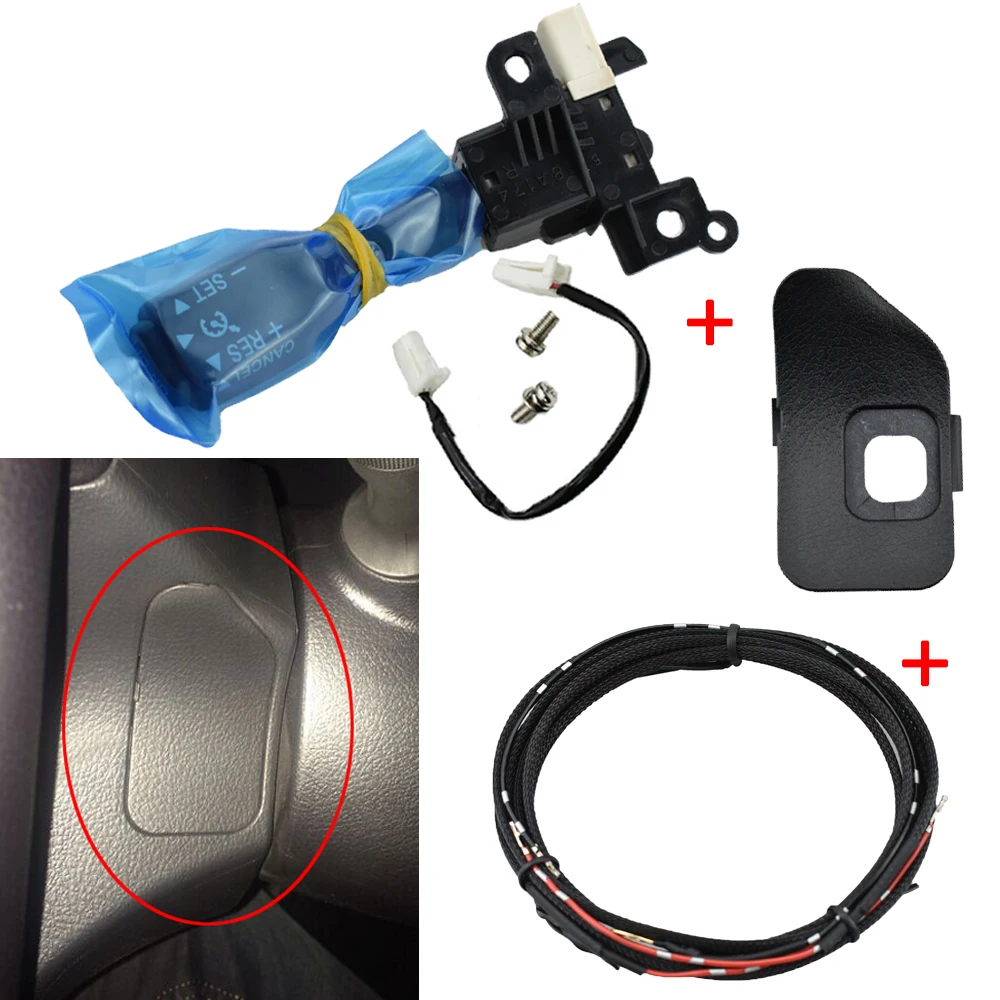 

84632-34011 84632-34017 Cruise Control Switch With Black Dust Cover 45186-06250-C0 For Toyota Camry 50 2.0s 2.5s 2012-2016