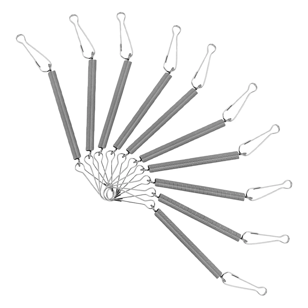 

10pcs Drinking Fountain Fixed Spring Clip Stainless Steel Hook Adjustable Latch Pet Cage Accessories Rabbit Hamster Water Bottle