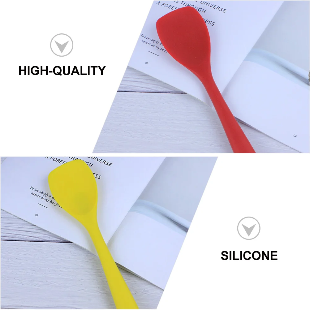 

4 PCS Silicone Spatula Non-stick Pot Spatulas for Nonstick Cookware Cake Jar Silica Gel Kitchen Use