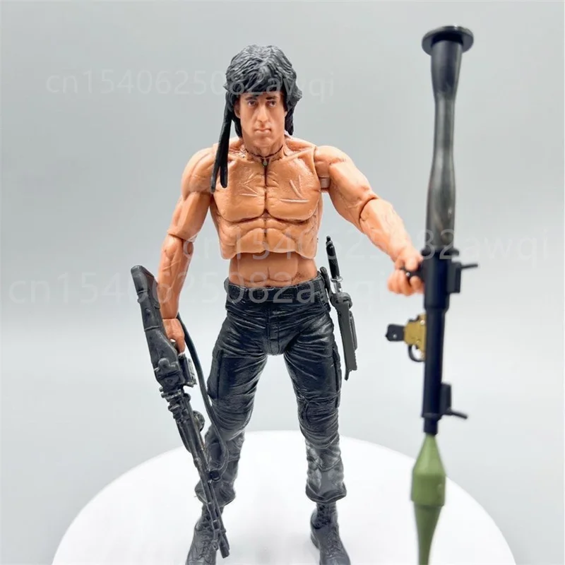 NECA Figur First Blood John J Rambon Drake Ultimate Edition PVC Action Figure Sammlung Modell Spielzeug 17 cm Geburtstag Weihnachten Geschenk – Detail 7