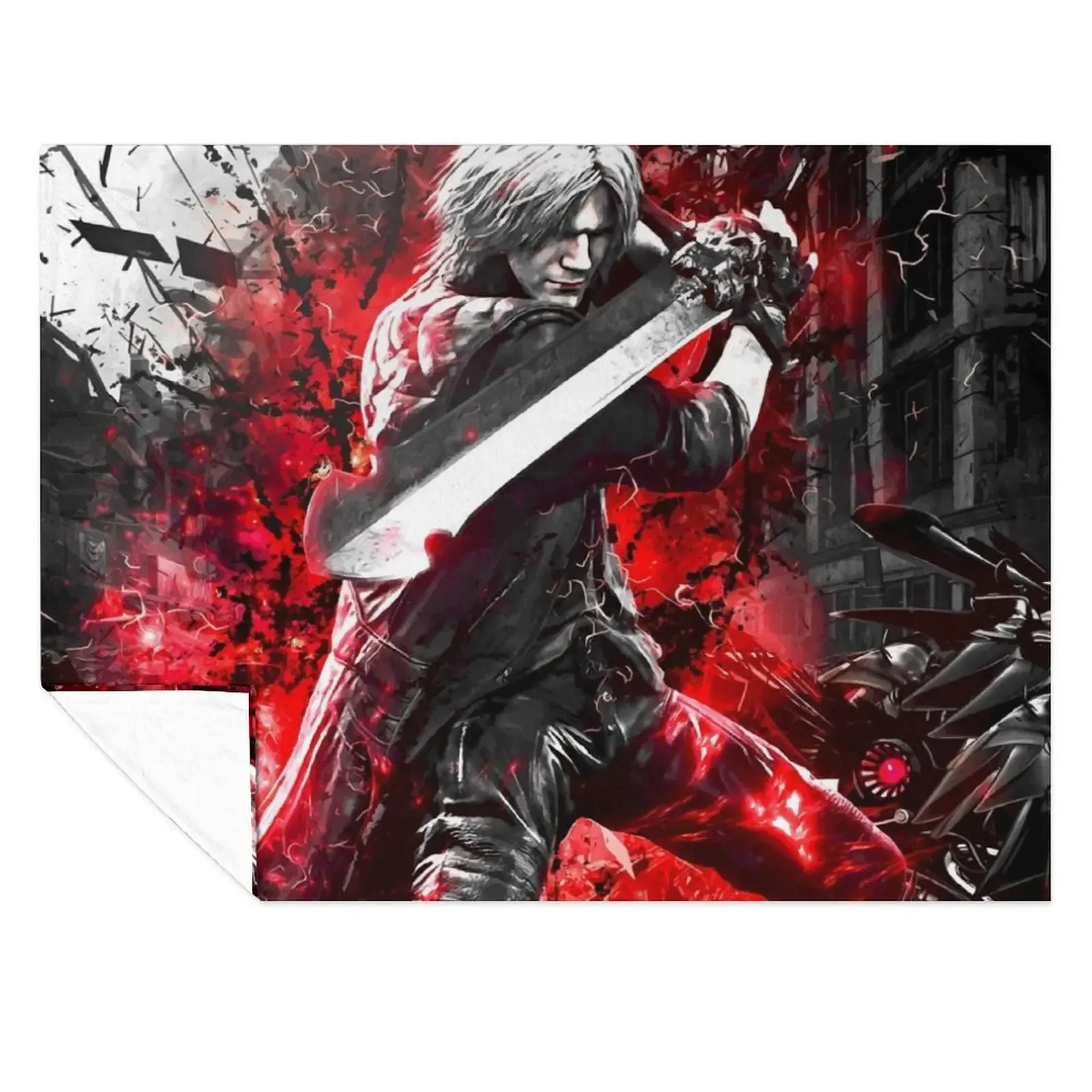 

Devil May Cry 5 Dante Throw Blanket For Decorative Sofa For Sofa Thin Plaid on the sofa Blankets For Sofas Blankets