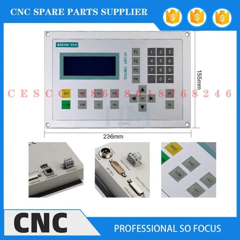 BCS100 Laser Cutting Machine Control System FSCUT2000C Cypcut BCS100 BMC1604 FSCUT2000 Height Controller Capacitive Amplifie