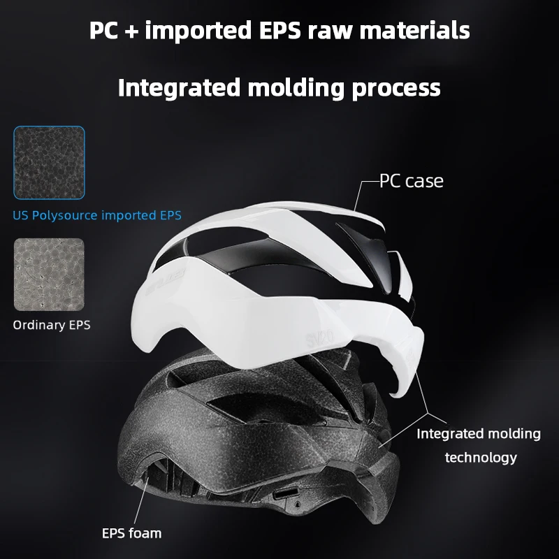 Aerodynamics Road Racing Bike Helmet Male Female Cycling Helmets with Magnetic Buckle Self-cleaning Lining Imported EPS Safety