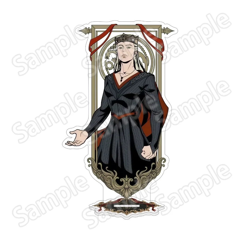 Hot TV House of the Dragon 15cm Acrylic Stand Targaryen Character Desktop Decor Medieval Style Collectible Fan Keychain Gift