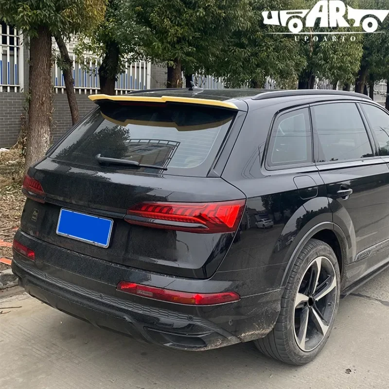 Car Parts Manufactory ABS Rear Spoiler Roof Wing For Audi Q7 4M 2016 2017 2018 2019 202 2021 2022 2023