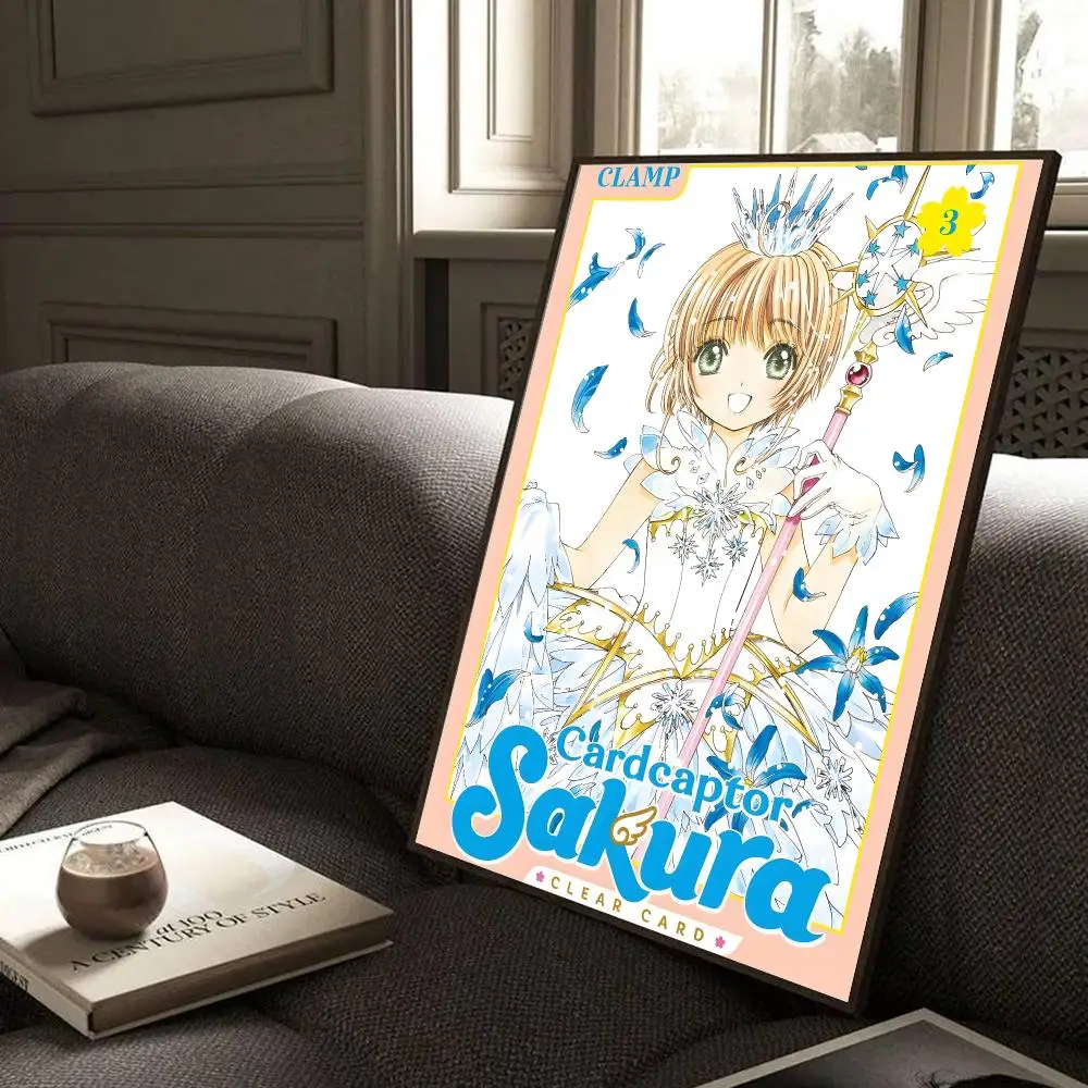 Anime C-Cardcaptor Sakura Dreamy Colorful Poster Modern Home Living Bedroom Bar Hallway Waterproof Wall Art Aesthetic Decor