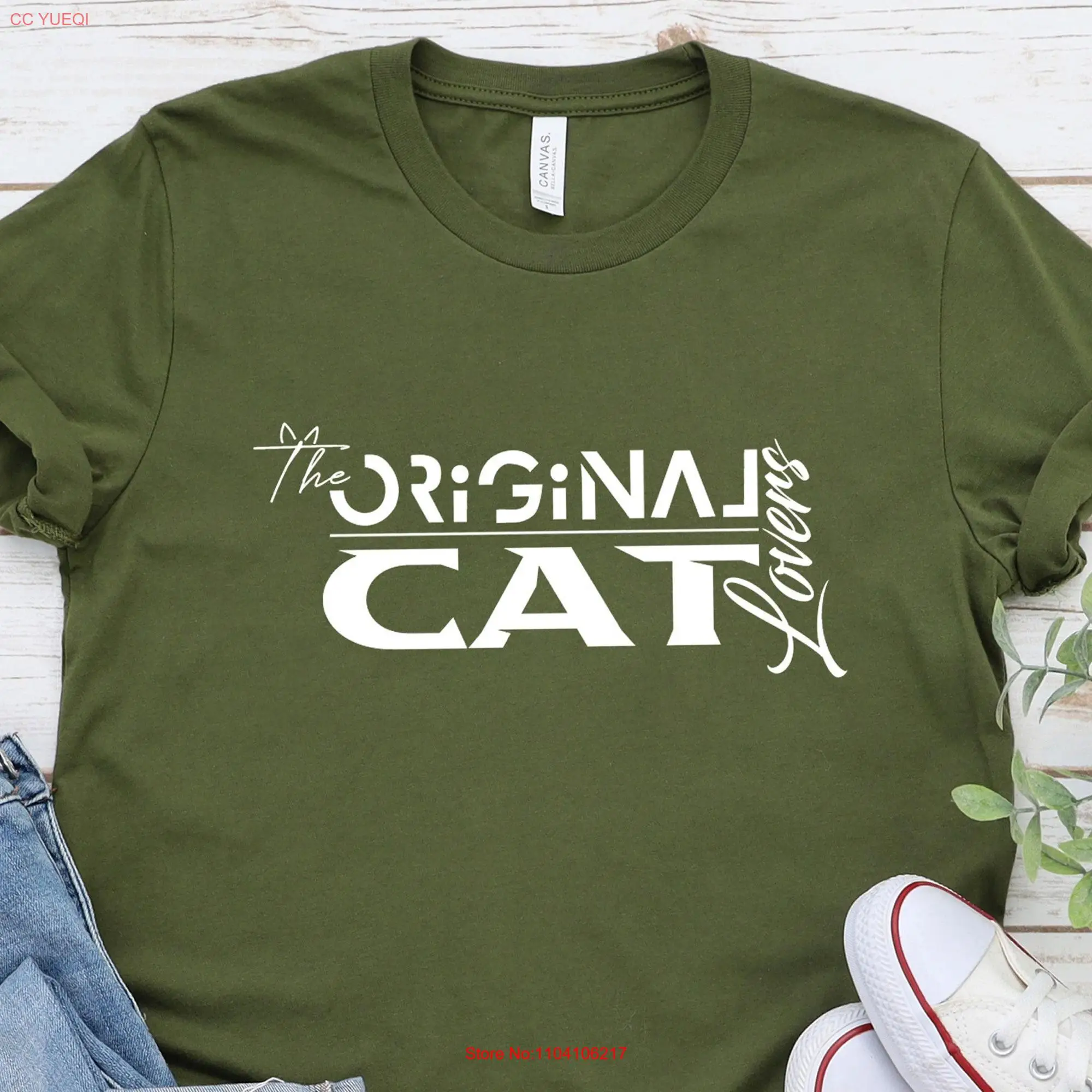 The Original Cat Lovers T Shirt for Animal Cruelty Free Vegan Save Animals Mom long or short sleeves