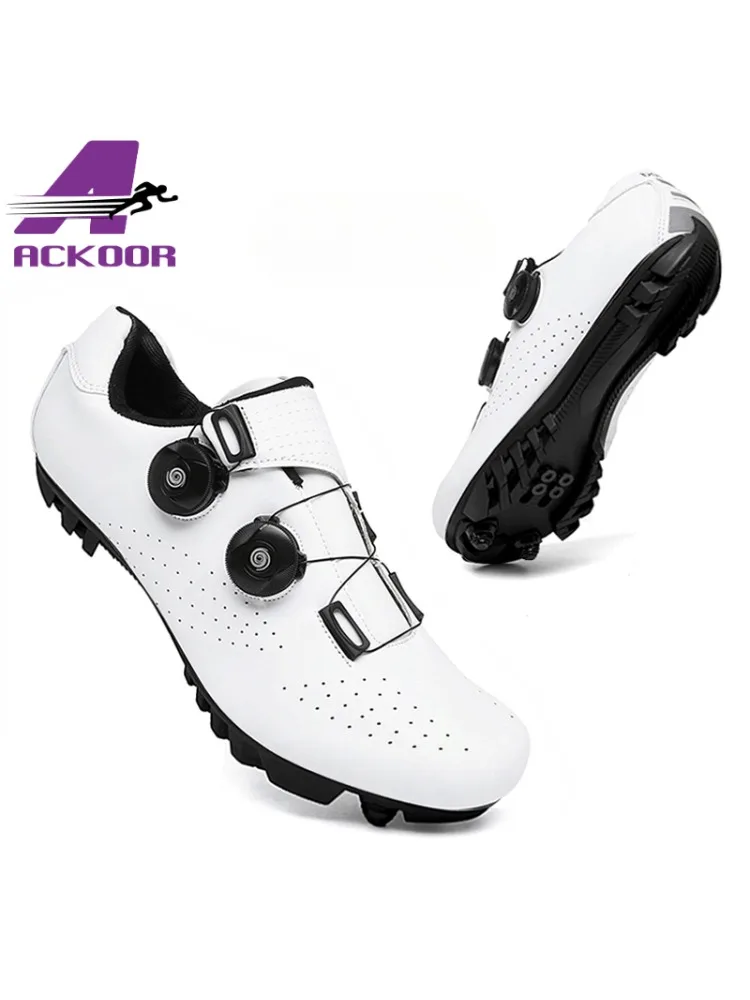 AliExpress ACKOOR MTB Cycling Sneaker with Cleats Men Sports Speed Bike Shoes Women Mountain Racing Flat SPD Road Cycling Footwear2024