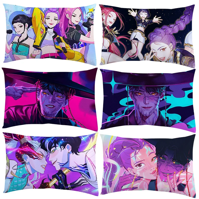 K-pop شيطان هنتر وسادة غطاء أنيمي فيلم كيس وسادة أريكة وسادة غطاء الوسادة زينة عيد الميلاد لوازم المنزل #3