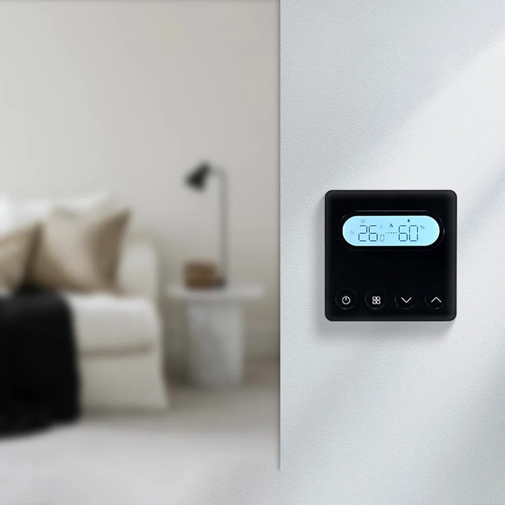 Boiler Controller 0.5 Smart Thermostat PC ABS Flame-retardant Touchscreen Interface Digital Temperature Display