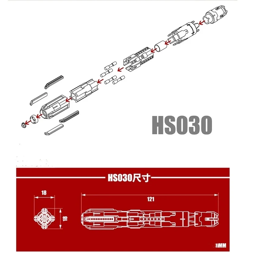 2Pcs/set Fuel Tank Thruster Kit for Gundam 1/144 RG HI-V Upgrade Parts High Quality Gifts