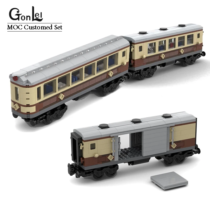 Train Cabin Fit for 10194 The Emerald Night Train Bricks Model Moc City Car Carriage Building Blocks Creative Idea Expert ​Toys