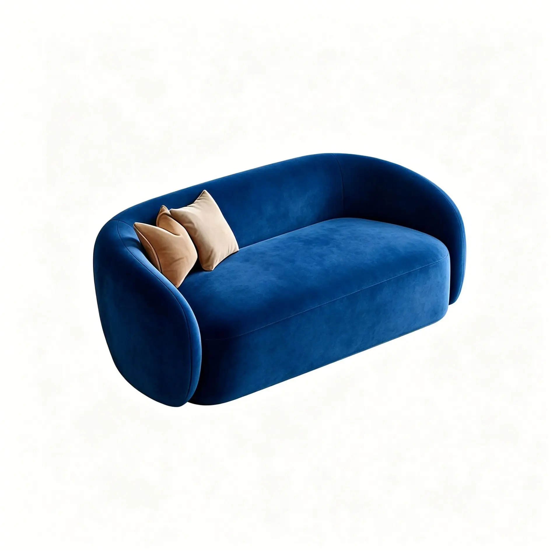 & Living Room Sofa Klein Italian-Style Medium Reception Minimalist Work Area Beauty Salon Blue Hotel Large Apartment Solid Wood