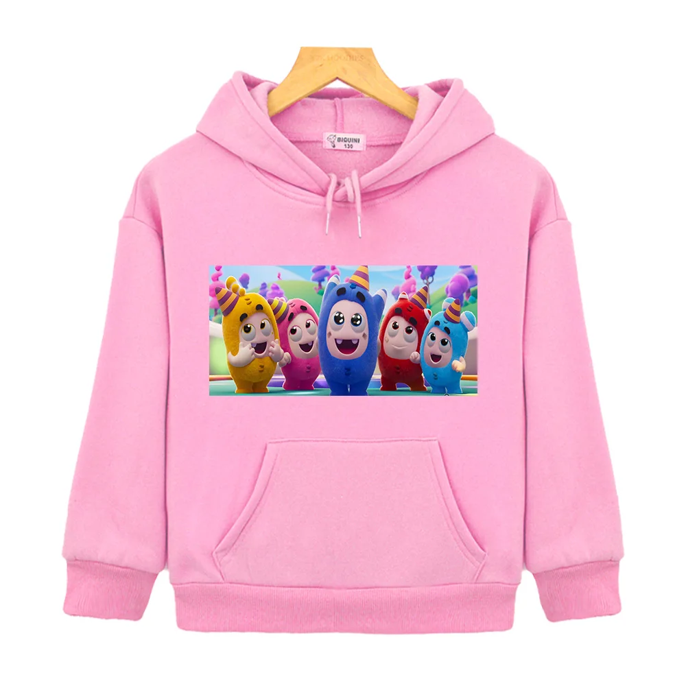 Anime Minibuds Children Sweatshirt Anime Hoodies Boy Clothes Autumn Fleece Pullover Casual Jacket Y2k Sudadera Kids Clothes Girl