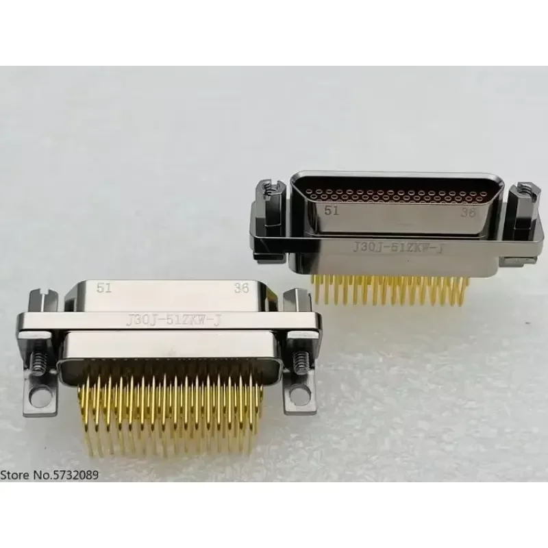 1pcs J30J-51ZKW-J J30J-51ZKWP7-J Rectangular Connector 51 Core Socket Tight Pin High Quality Electrical Connection Component
