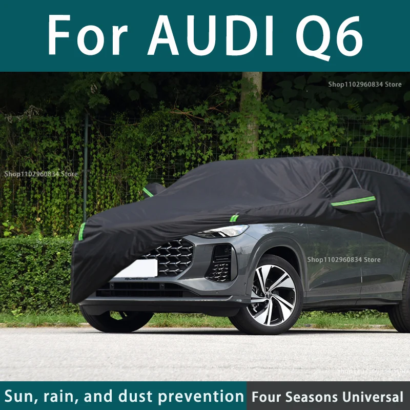 

Full car cover dust-proof outdoor indoor UV protection sun protection and scratch resistance For AUDI Q6 Car umbrella