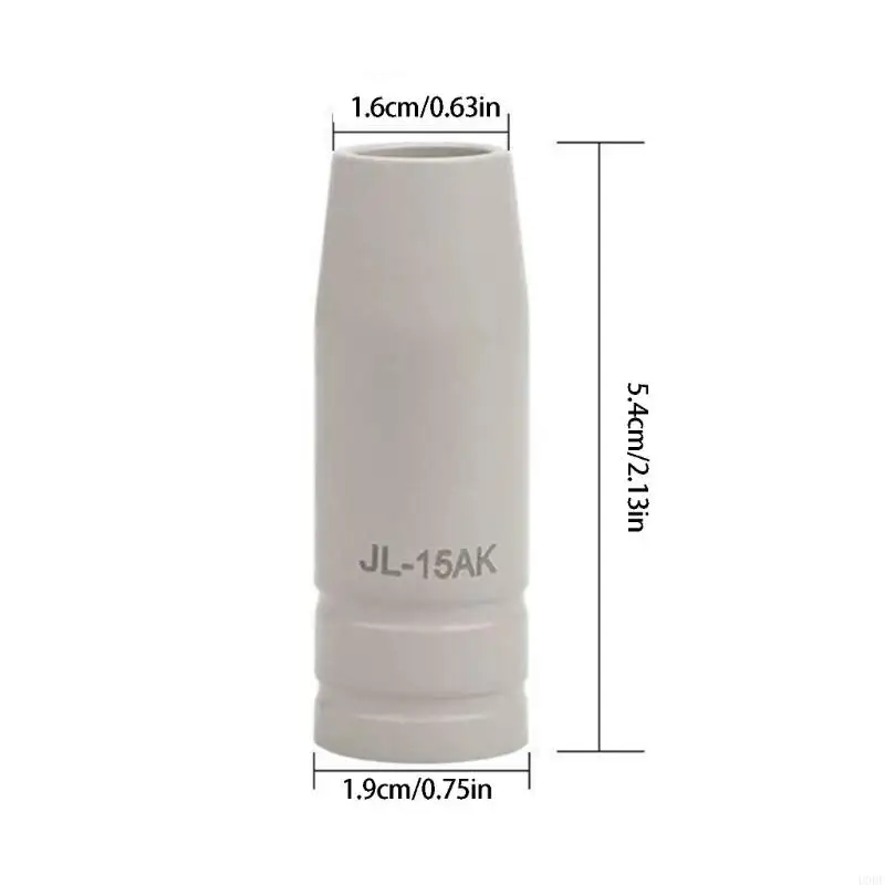   Highly Temperature Resistant Alloy 15AK Welding Nozzle Conductive Tip with Special Coating for Tig 15AK MIG Torch