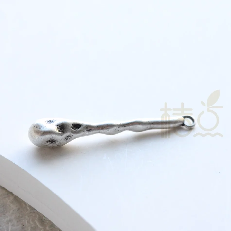 NONE DIY Supply – einteiliger Premium-Suchstab aus vergoldetem massivem Messing – Zweig-Charm (4717C) 8