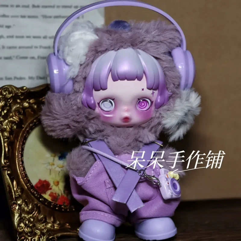 

For Doll Clothes Suitable Skullpanda Sleepless Theater Doll Clothes Purple Set Forgotten Bear Dress Doll Accessories Girl Gift