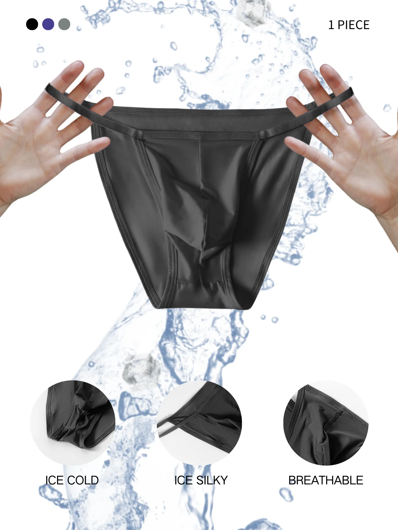 

Mens Sexy Underwear Briefs Underpants Nylon Quick Dry Men's Briefs Bikini Slip Men's Tanga Briefs Mens Sexy Underwear U Pouch