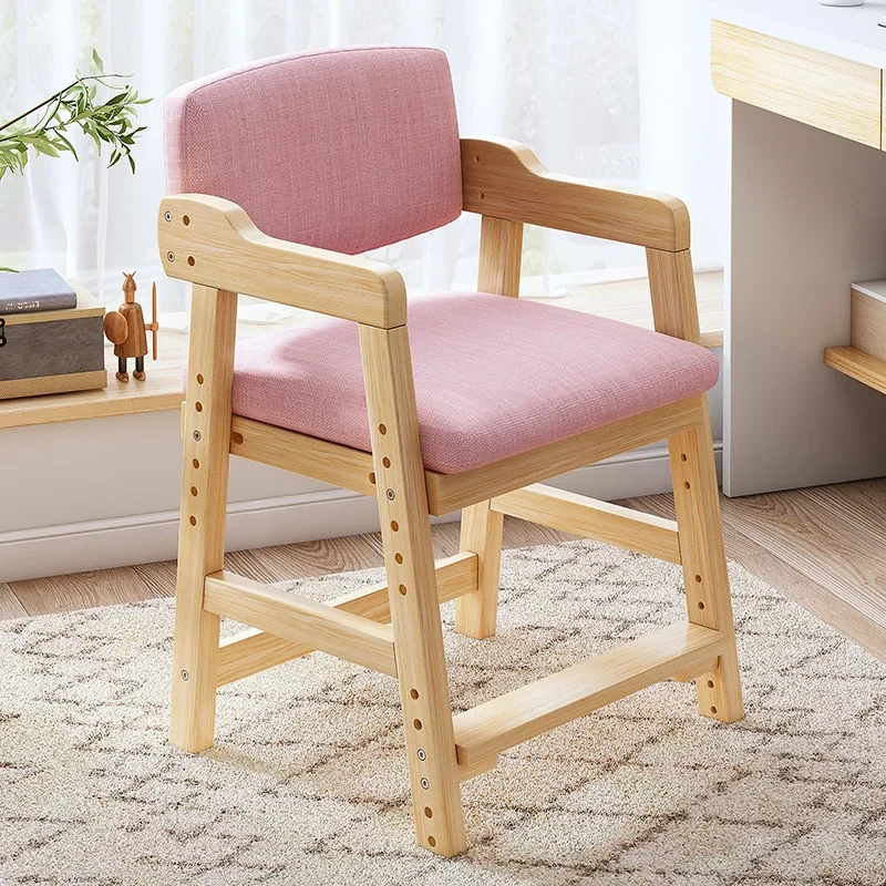 Chair Cushion Rotatable Stool Solid Wood Backrest Dining Chair Dining Chairs  Sillas De Comedor，Dinning Chair ，sillas De Comedor