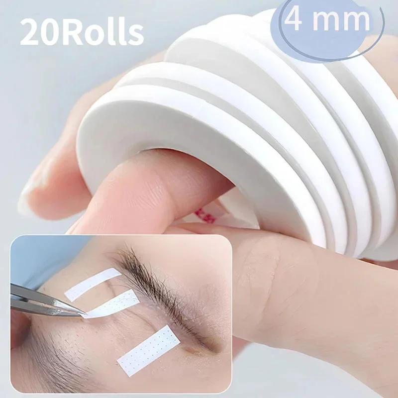 4mm Width Eyelash Extension Tape Makeup Breathable Anti-allergy Easy To Tear Micropore Tape Professional Lashes Tape